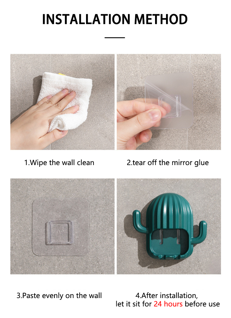 Επιτοίχια Βάση για Οδοντόβουρτσα σε Σχήμα Κάκτου 10 x 9 cm Επιτοίχια Βάση για Οδοντόβουρτσα σε Σχήμα Κάκτου 10 x 9 cm