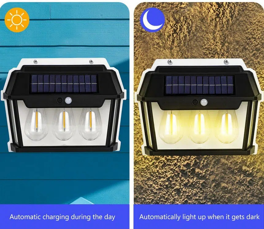 Επιτοίχιο Αδιάβροχο Ηλιακό Φωτιστικό LED 3W με Φωτοκύτταρο Επιτοίχιο Αδιάβροχο Ηλιακό Φωτιστικό LED 3W με Φωτοκύτταρο