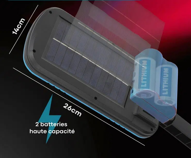 Επιτοίχιο Ηλιακό Φωτιστικό με Αισθητήρα Κίνησης & Τηλεχειριστήριο - 150 LED , IP65 Επιτοίχιο Ηλιακό Φωτιστικό με Αισθητήρα Κίνησης & Τηλεχειριστήριο - 150 LED , IP65