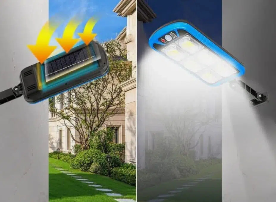 Επιτοίχιο Ηλιακό Φωτιστικό με Αισθητήρα Κίνησης & Τηλεχειριστήριο - 150 LED , IP65 Επιτοίχιο Ηλιακό Φωτιστικό με Αισθητήρα Κίνησης & Τηλεχειριστήριο - 150 LED , IP65