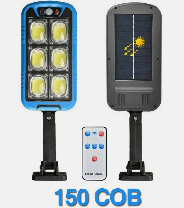 Επιτοίχιο Ηλιακό Φωτιστικό με Αισθητήρα Κίνησης & Τηλεχειριστήριο - 150 LED , IP65 Επιτοίχιο Ηλιακό Φωτιστικό με Αισθητήρα Κίνησης & Τηλεχειριστήριο - 150 LED , IP65