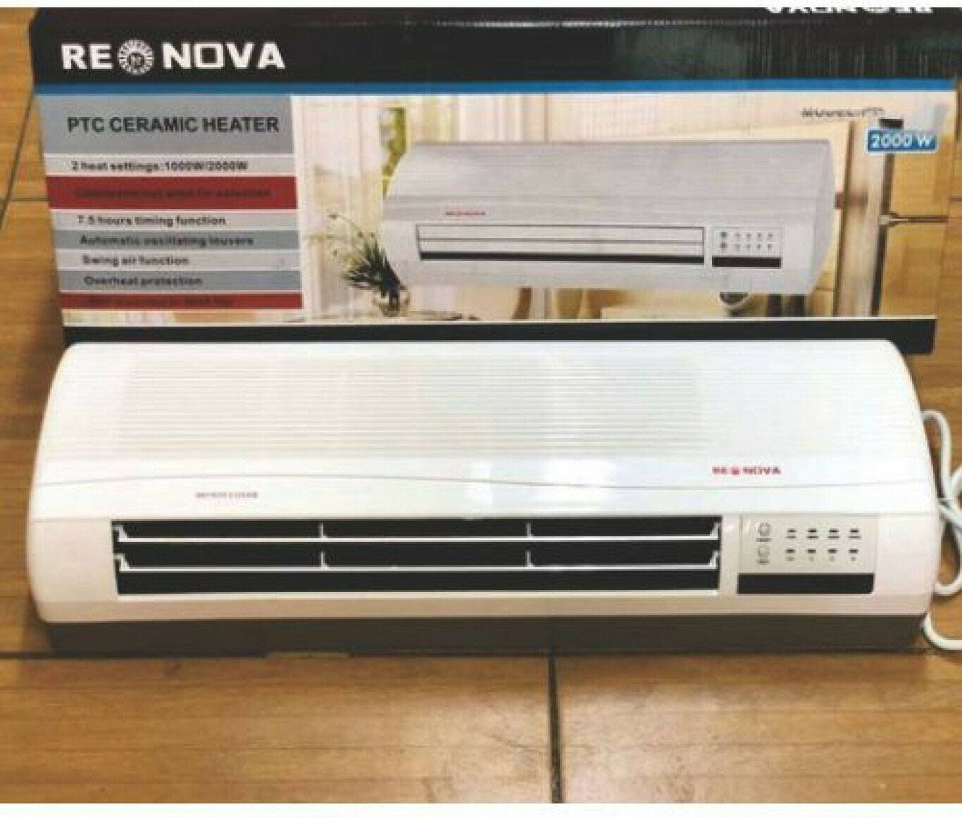 Επιτοίχιο Κεραμικό Αερόθερμο 2000W με Θερμοστάτη και 2 Βαθμίδες Θέρμανσης 2000A – Λευκό Επιτοίχιο Κεραμικό Αερόθερμο 2000W με Θερμοστάτη και 2 Βαθμίδες Θέρμανσης 2000A – Λευκό