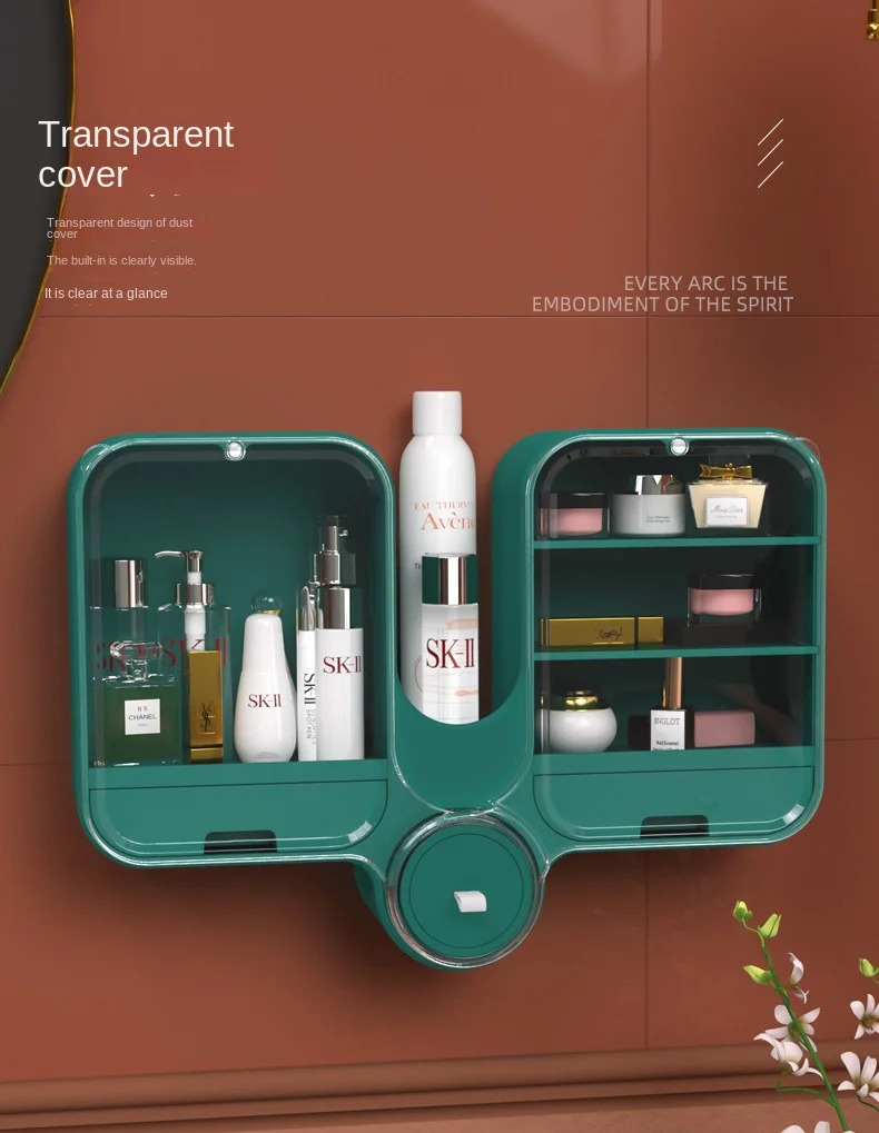 Επιτοίχιο Ντουλάπι 2 Χώρων με Ράφια & 3 Συρτάρια Αποθήκευσης Επιτοίχιο Ντουλάπι 2 Χώρων με Ράφια & 3 Συρτάρια Αποθήκευσης