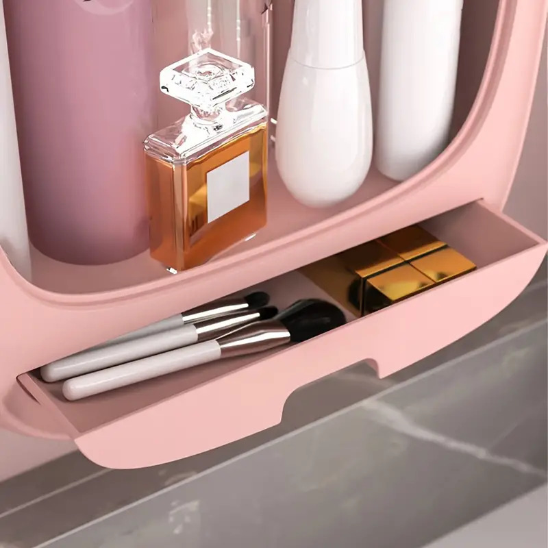 Επιτοίχιο Ντουλάπι Οργάνωσης με Ράφια & Συρτάρι Αποθήκευσης Επιτοίχιο Ντουλάπι Οργάνωσης με Ράφια & Συρτάρι Αποθήκευσης