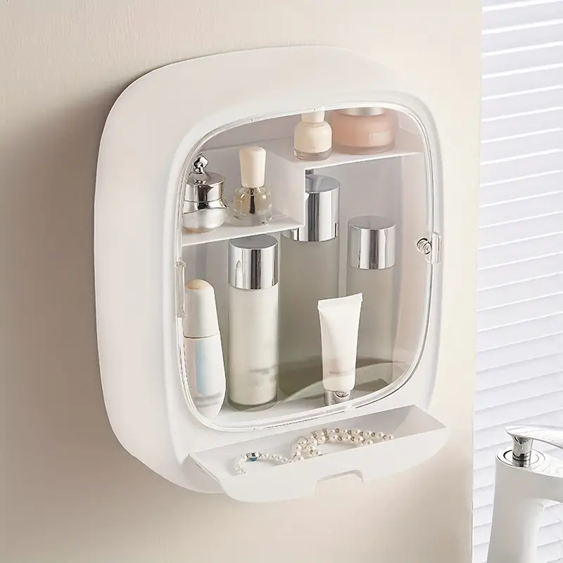 Επιτοίχιο Ντουλάπι Οργάνωσης με Ράφια & Συρτάρι Αποθήκευσης Επιτοίχιο Ντουλάπι Οργάνωσης με Ράφια & Συρτάρι Αποθήκευσης