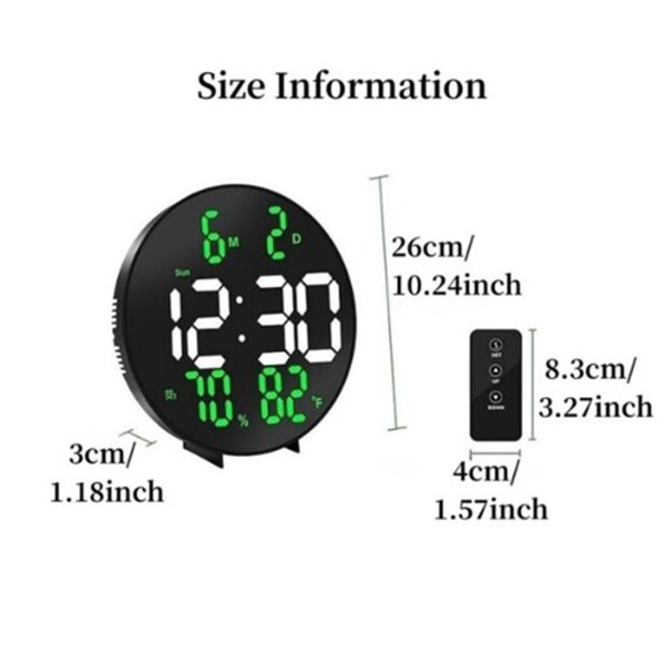 Επιτοίχιο Ψηφιακό Ρολόι LED 26χ3.5cm με Τηλεχειριστήριο Επιτοίχιο Ψηφιακό Ρολόι LED 26χ3.5cm με Τηλεχειριστήριο