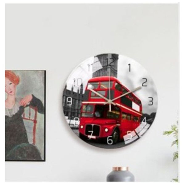 Επιτοίχιο Στρογγυλό Ρολόι με Λεπτοδείκτες- Σχέδιο Λονδίνο 30cm Επιτοίχιο Στρογγυλό Ρολόι με Λεπτοδείκτες- Σχέδιο Λονδίνο 30cm