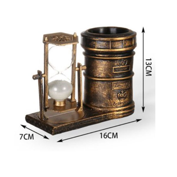 Επιτραπέζια Διακοσμητική Κλεψύδρα 7x16x13cm Χάλκινη Επιτραπέζια Διακοσμητική Κλεψύδρα 7x16x13cm Χάλκινη