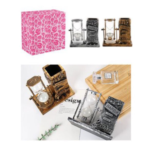 Επιτραπέζια Διακοσμητική Κλεψύδρα 8.5x14x13cm Ασημί Επιτραπέζια Διακοσμητική Κλεψύδρα 8.5x14x13cm Ασημί