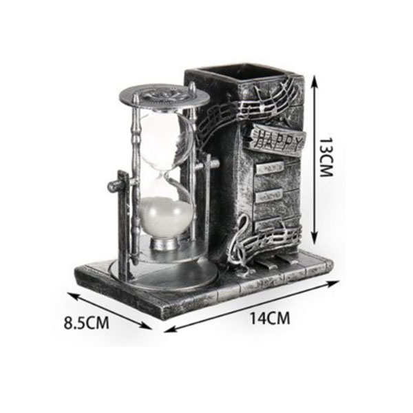 Επιτραπέζια Διακοσμητική Κλεψύδρα 8.5x14x13cm Ασημί Επιτραπέζια Διακοσμητική Κλεψύδρα 8.5x14x13cm Ασημί