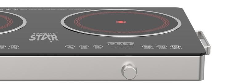Επιτραπέζια Ηλεκτρική Διπλή Επαγωγική Εστία 2x 1800W - Με Πάνελ Αφής & Χρονόμετρο - Winning Star Επιτραπέζια Ηλεκτρική Διπλή Επαγωγική Εστία 2x 1800W - Με Πάνελ Αφής & Χρονόμετρο - Winning Star