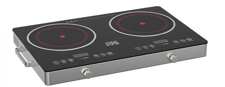 Επιτραπέζια Ηλεκτρική Διπλή Επαγωγική Εστία 2x 1800W - Με Πάνελ Αφής & Χρονόμετρο - Winning Star Επιτραπέζια Ηλεκτρική Διπλή Επαγωγική Εστία 2x 1800W - Με Πάνελ Αφής & Χρονόμετρο - Winning Star