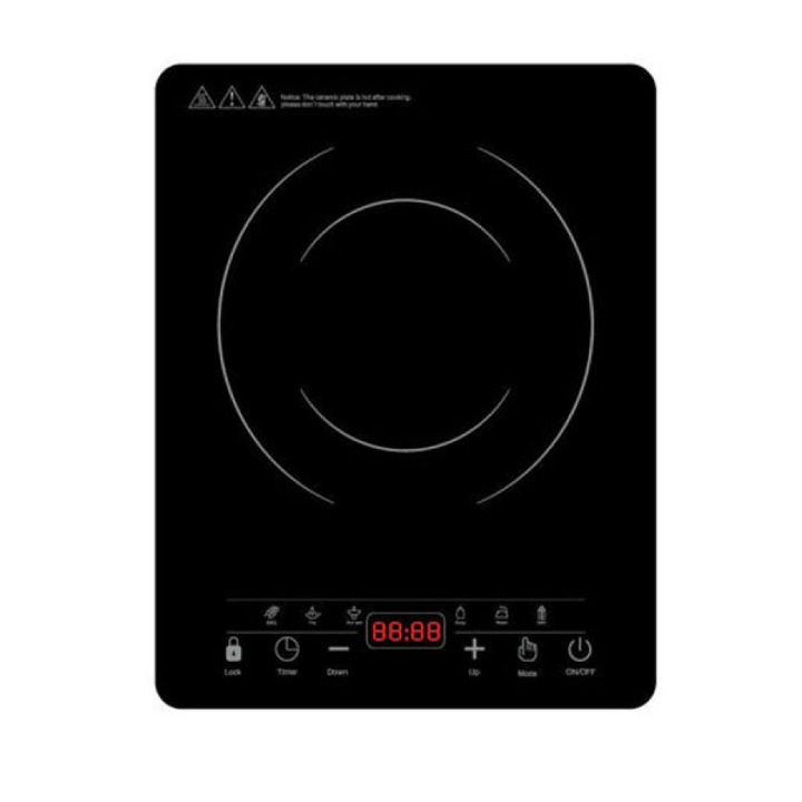 Επιτραπέζια Ηλεκτρική Μονή Επαγωγική Εστία 2000W - Με Πάνελ Αφής & Χρονόμετρο - Hoomei Επιτραπέζια Ηλεκτρική Μονή Επαγωγική Εστία 2000W - Με Πάνελ Αφής & Χρονόμετρο - Hoomei