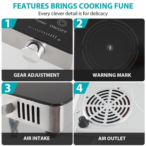 Επιτραπέζια Ηλεκτρική Μονή Επαγωγική Εστία 2000W - Με Πάνελ Αφής & Χρονόμετρο - Winning Star Επιτραπέζια Ηλεκτρική Μονή Επαγωγική Εστία 2000W - Με Πάνελ Αφής & Χρονόμετρο - Winning Star