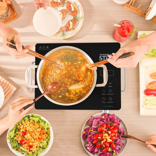 Επιτραπέζια Ηλεκτρική Μονή Επαγωγική Εστία 2000W - Με Πάνελ Αφής & Χρονόμετρο - Winning Star Επιτραπέζια Ηλεκτρική Μονή Επαγωγική Εστία 2000W - Με Πάνελ Αφής & Χρονόμετρο - Winning Star