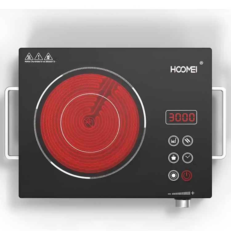 Επιτραπέζια Μονή Επαγωγική Εστία 2000W - Με Πάνελ Αφής, 10 Ρυθμίσεις Θερμοκρασίας & Χρονοδιακόπτη - HOOMEI Επιτραπέζια Μονή Επαγωγική Εστία 2000W - Με Πάνελ Αφής, 10 Ρυθμίσεις Θερμοκρασίας & Χρονοδιακόπτη - HOOMEI