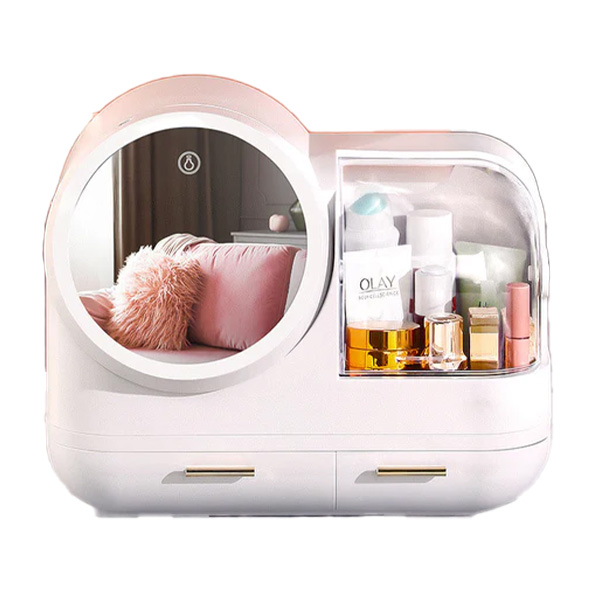 Επιτραπέζια Πολυχρηστική Θήκη για Καλλυντικά και Κοσμήματα με Ανεμιστήρα, Καθρέφτη Αφής και Φως LED JOYBOS Επιτραπέζια Πολυχρηστική Θήκη για Καλλυντικά και Κοσμήματα με Ανεμιστήρα, Καθρέφτη Αφής και Φως LED JOYBOS
