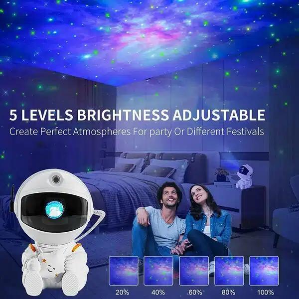 Επιτραπέζιο Διακοσμητικό Φωτιστικό – Γαλαξιακός Προτζέκτορας σε Σχέδιο Αστροναύτη με Φωτισμό Γαλαξία RGB και Τηλεκοντρόλ Λευκός Επιτραπέζιο Διακοσμητικό Φωτιστικό – Γαλαξιακός Προτζέκτορας σε Σχέδιο Αστροναύτη με Φωτισμό Γαλαξία RGB και Τηλεκοντρόλ Λευκός