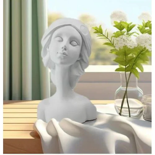 Επιτραπέζιο Διακοσμητικό “Γυναίκα” Ρητίνης Λευκό 14x10x8cm Επιτραπέζιο Διακοσμητικό “Γυναίκα” Ρητίνης Λευκό 14x10x8cm