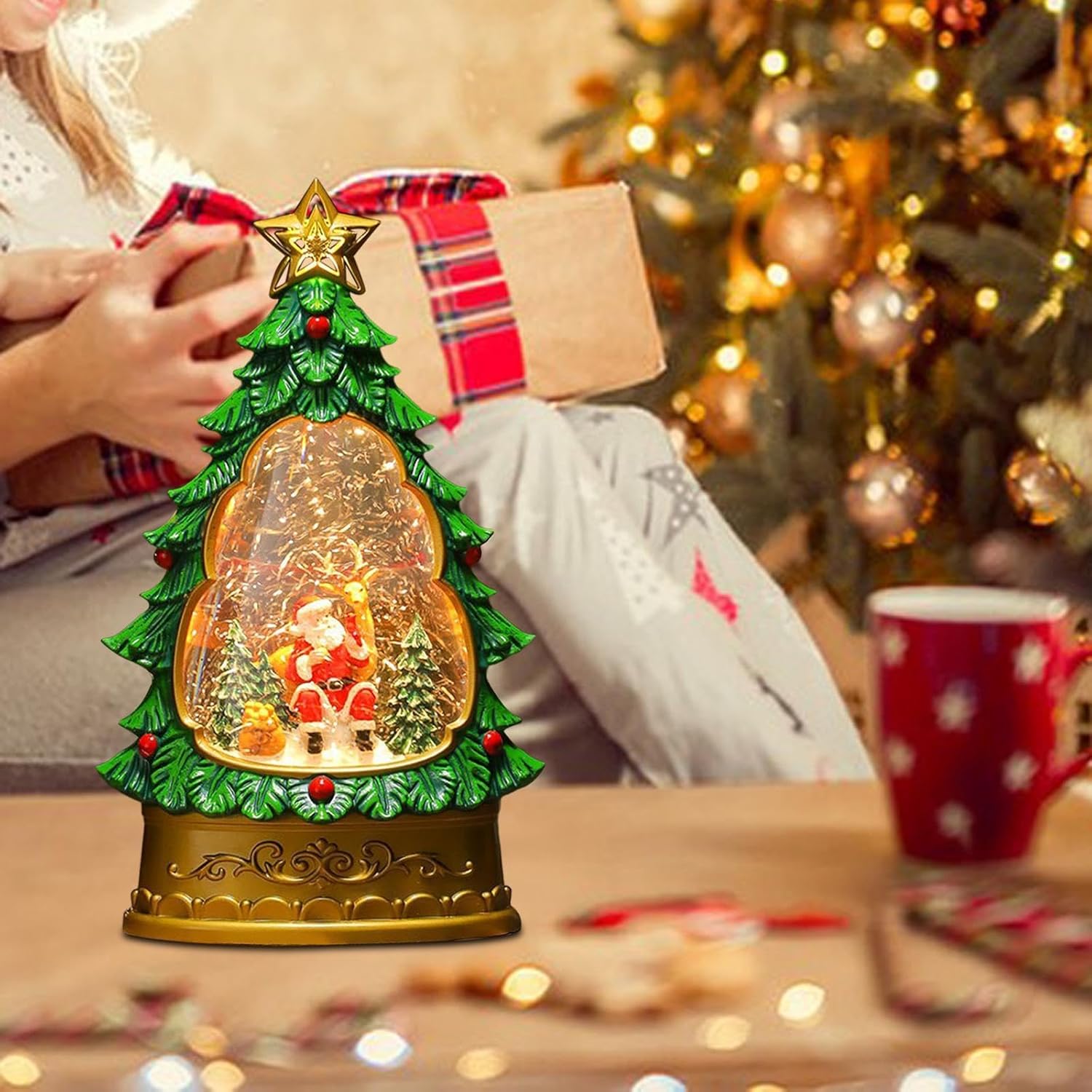 Επιτραπέζιο Διακοσμητικό Χριστουγεννιάτικο Δέντρο με Φωτισμό - 15 x 8 x 28,5cm - Home Theory Επιτραπέζιο Διακοσμητικό Χριστουγεννιάτικο Δέντρο με Φωτισμό - 15 x 8 x 28,5cm - Home Theory