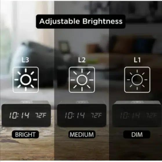 Επιτραπέζιο Ξύλινο Ρολόι – Ξυπνητήρι με Ασύρματη Φόρτιση Κινητού και Ανιχνευτή Κίνησης – Καφέ Επιτραπέζιο Ξύλινο Ρολόι – Ξυπνητήρι με Ασύρματη Φόρτιση Κινητού και Ανιχνευτή Κίνησης – Καφέ