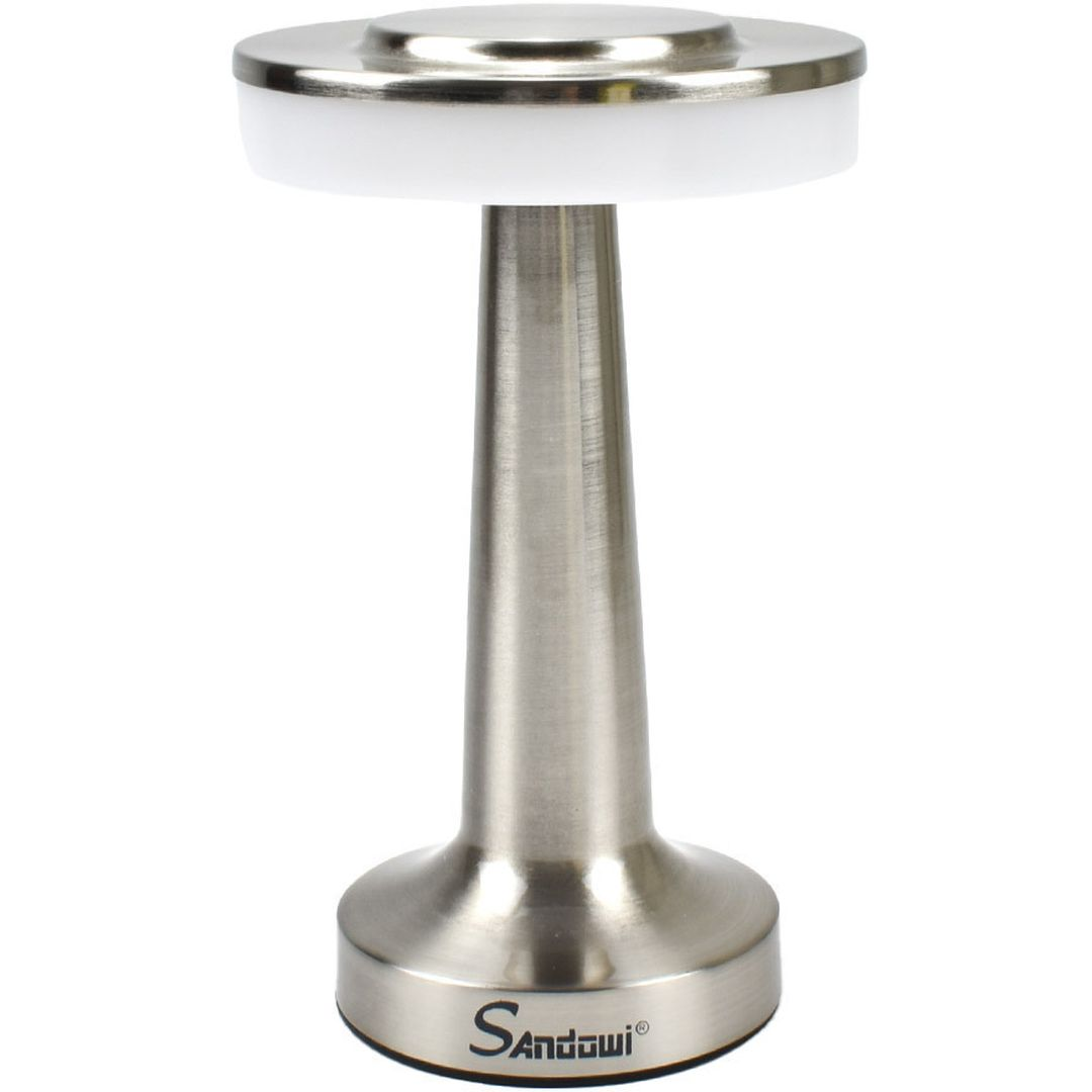 Επιτραπέζιο Μοντέρνο Διακοσμητικό Φωτιστικό LED Μπαταρίας σε Λευκό Χρώμα με Θερμό-Ψυχρό Φως Andowl Επιτραπέζιο Μοντέρνο Διακοσμητικό Φωτιστικό LED Μπαταρίας σε Λευκό Χρώμα με Θερμό-Ψυχρό Φως Andowl