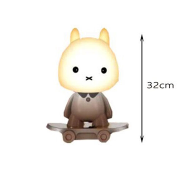 Επιτραπέζιο Παιδικό Πορτατίφ Λαγουδάκι με Πατίνι 32cm Καφέ Επιτραπέζιο Παιδικό Πορτατίφ Λαγουδάκι με Πατίνι 32cm Καφέ