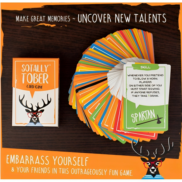 Επιτραπέζιο Παιχνίδι Ενηλίκων για Πάρτι με Τράπουλα Στα Αγγλικά - Sotally Tober Επιτραπέζιο Παιχνίδι Ενηλίκων για Πάρτι με Τράπουλα Στα Αγγλικά - Sotally Tober