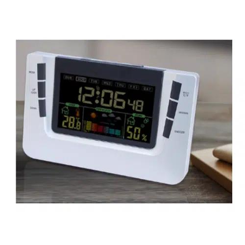 Επιτραπέζιο Ψηφιακό Ρολόι Έγχρωμο με Ξυπνητήρι,Προβολή Καιρού και Θερμοκρασίας Επιτραπέζιο Ψηφιακό Ρολόι Έγχρωμο με Ξυπνητήρι,Προβολή Καιρού και Θερμοκρασίας