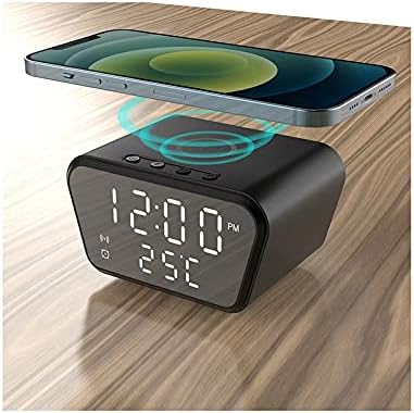 Επιτραπέζιο Ψηφιακό Ρολόι με Ξυπνητήρι & Ασύρματη Φόρτιση Μαύρο Επιτραπέζιο Ψηφιακό Ρολόι με Ξυπνητήρι & Ασύρματη Φόρτιση Μαύρο