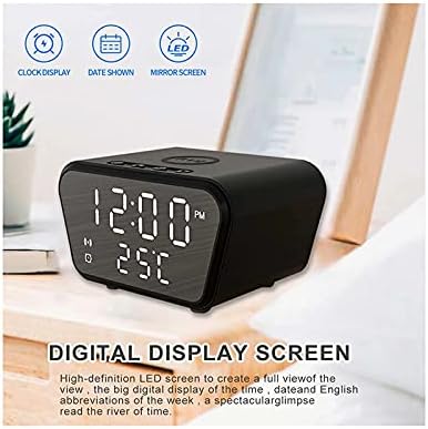 Επιτραπέζιο Ψηφιακό Ρολόι με Ξυπνητήρι & Ασύρματη Φόρτιση Μαύρο Επιτραπέζιο Ψηφιακό Ρολόι με Ξυπνητήρι & Ασύρματη Φόρτιση Μαύρο