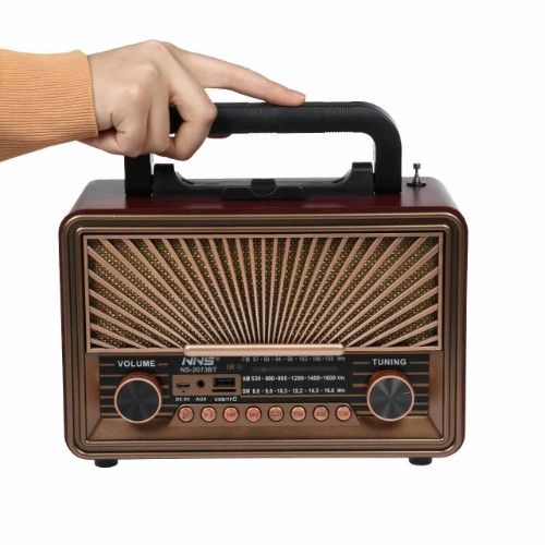 Επιτραπέζιο Ραδιόφωνο Retro Επαναφορτιζόμενο με Bluetooth Multimedia Ηχείο με BT/USB/SD/AUX/FM Επιτραπέζιο Ραδιόφωνο Retro Επαναφορτιζόμενο με Bluetooth Multimedia Ηχείο με BT/USB/SD/AUX/FM