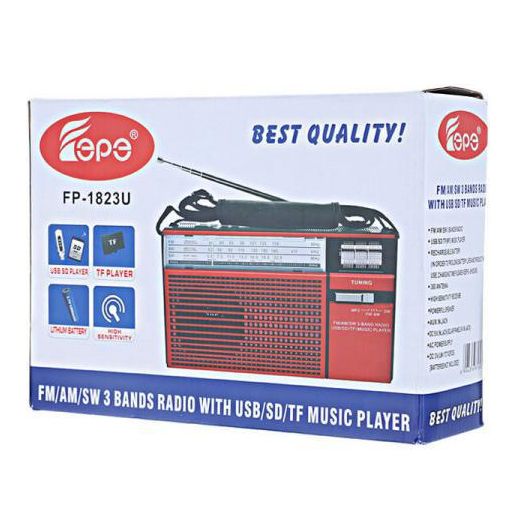 Επιτραπέζιο Retro Ραδιόφωνο FP-1823U FM/AM/SW/USB/SD/TF Kόκκινο Επιτραπέζιο Retro Ραδιόφωνο FP-1823U FM/AM/SW/USB/SD/TF Kόκκινο