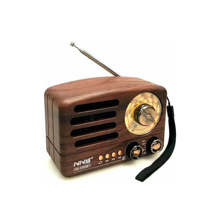 Επιτραπέζιο Vintage Ραδιόφωνο Επαναφορτιζόμενο με USB Καφέ Επιτραπέζιο Vintage Ραδιόφωνο Επαναφορτιζόμενο με USB Καφέ