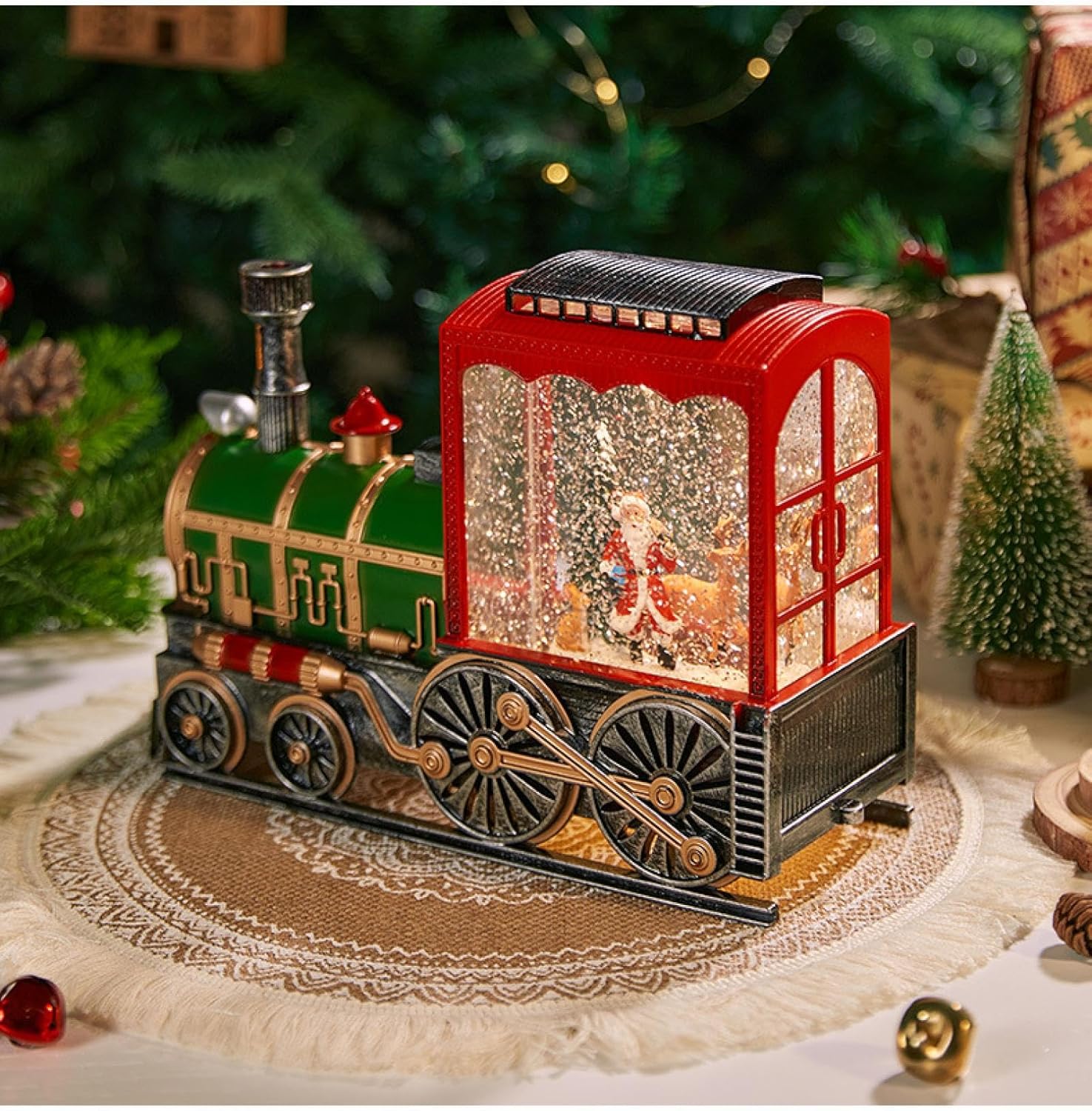 Επιτραπέζιο Χριστουγεννιάτικο Διακοσμητικό Τρενάκι Άγιος Βασίλης με Φωτισμό - HomeTheory Επιτραπέζιο Χριστουγεννιάτικο Διακοσμητικό Τρενάκι Άγιος Βασίλης με Φωτισμό - HomeTheory