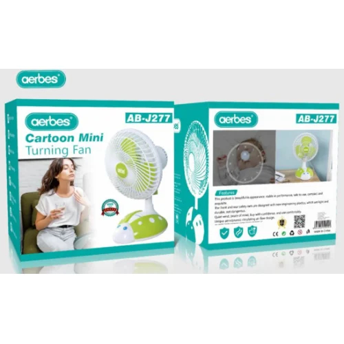 Επιτραπέζιος Ανεμιστήρας 25W Πράσινος με Σχέδιο Πασχαλίτσα - Aerbes Επιτραπέζιος Ανεμιστήρας 25W Πράσινος με Σχέδιο Πασχαλίτσα - Aerbes