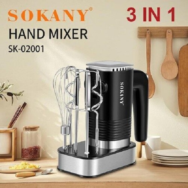 Επιτραπέζιος Ηλεκτρικός Αναδευτήρας Χειρός SOKANY 800W Inox- Μαύρο Επιτραπέζιος Ηλεκτρικός Αναδευτήρας Χειρός SOKANY 800W Inox- Μαύρο