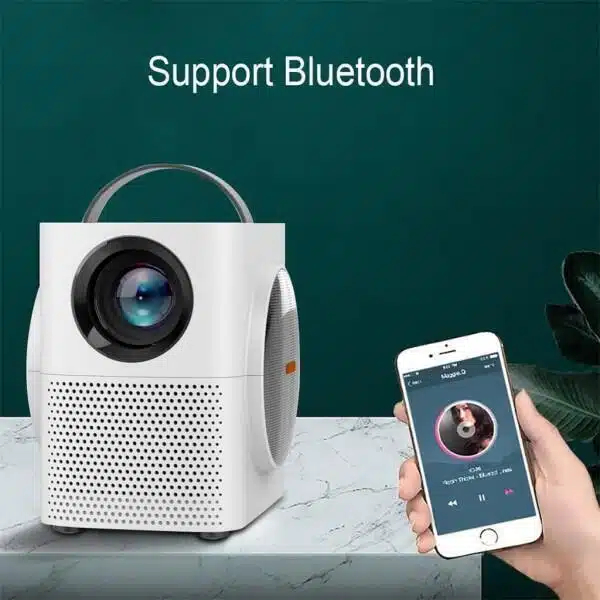 Andowl Projector με Ενσωματωμένα Ηχεία Λευκός Andowl Projector με Ενσωματωμένα Ηχεία Λευκός