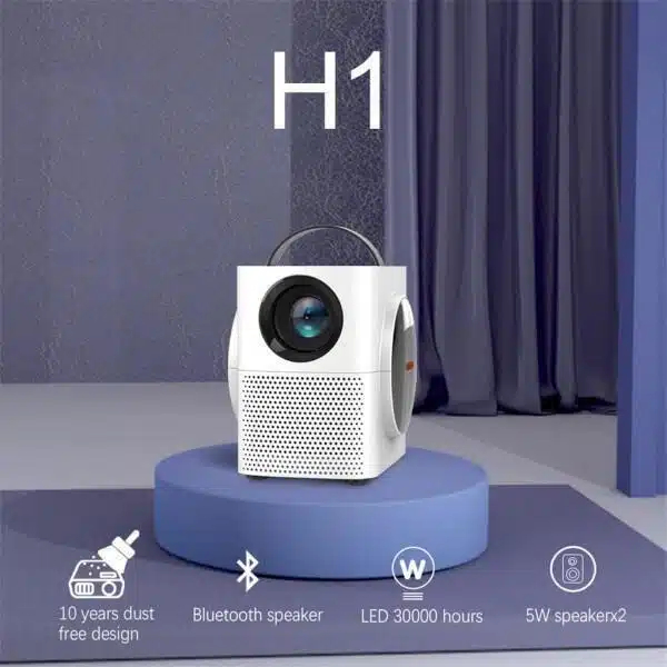 Andowl Projector με Ενσωματωμένα Ηχεία Λευκός Andowl Projector με Ενσωματωμένα Ηχεία Λευκός