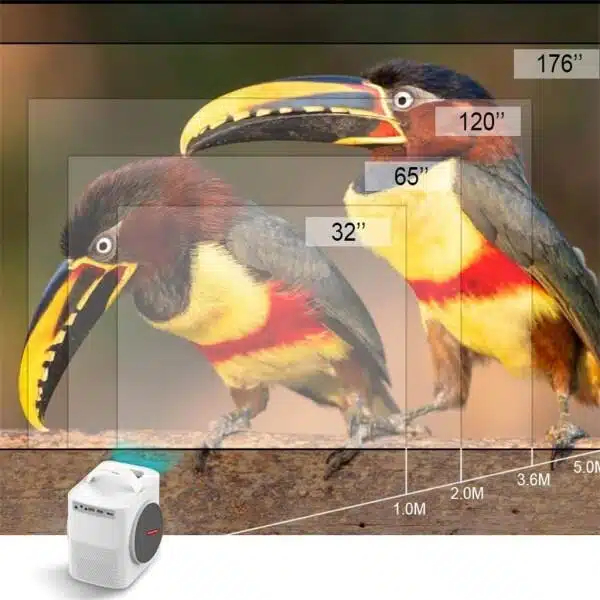 Andowl Projector με Ενσωματωμένα Ηχεία Λευκός Andowl Projector με Ενσωματωμένα Ηχεία Λευκός