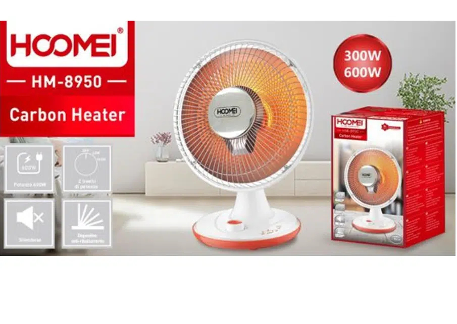 Επιτραπέζιος Θερμαντήρας Άνθρακα με 2 Ρυθμίσεις Θερμότητας 300/600W Επιτραπέζιος Θερμαντήρας Άνθρακα με 2 Ρυθμίσεις Θερμότητας 300/600W