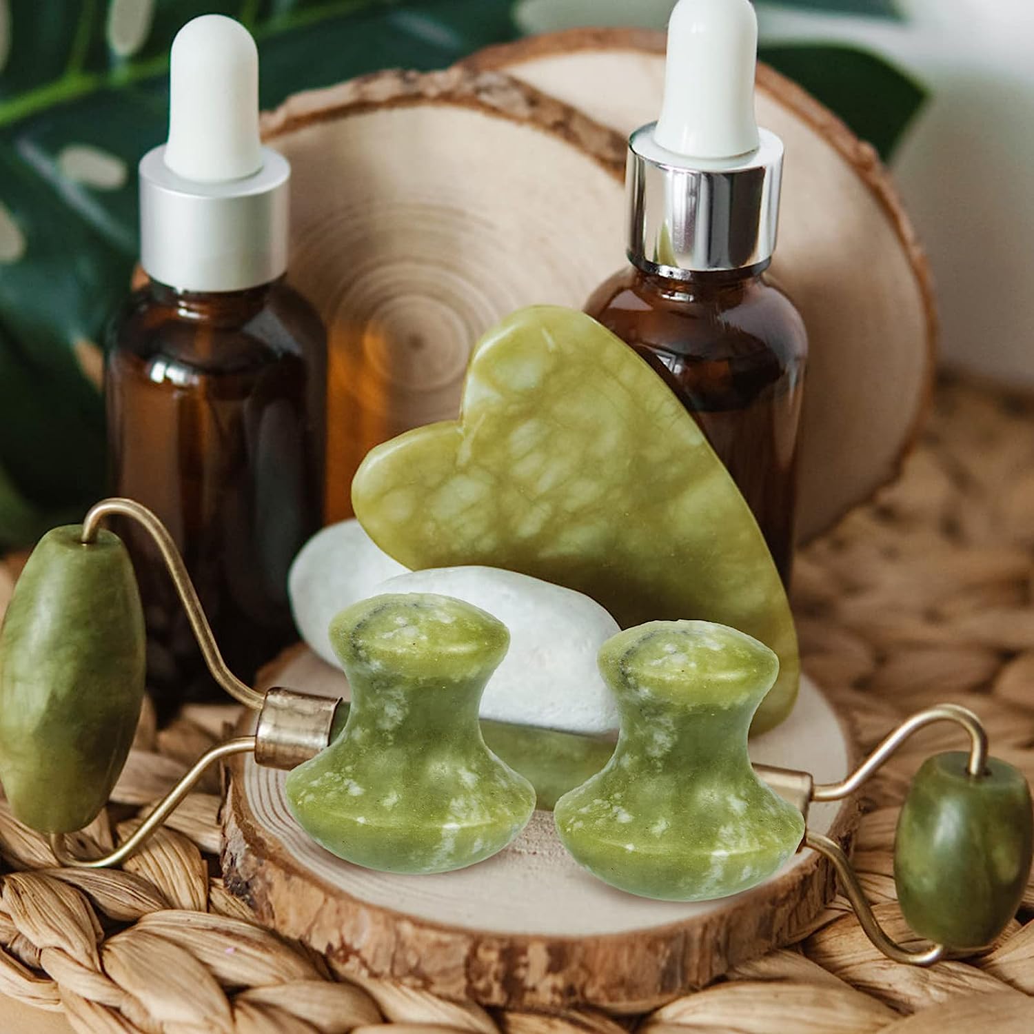 Εργαλείο Μασάζ Προσώπου με Πράσινο Νεφρίτη σε Σχήμα Μανιταριού - Jade Mushroom Εργαλείο Μασάζ Προσώπου με Πράσινο Νεφρίτη σε Σχήμα Μανιταριού - Jade Mushroom