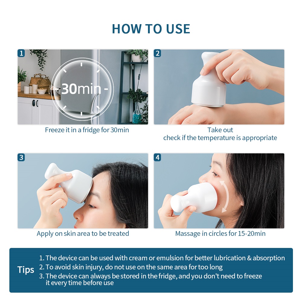 Εργαλείο Περιποίησης Προσώπου και Σώματος με Παγοθεραπεία - Ice Cooler Massager Εργαλείο Περιποίησης Προσώπου και Σώματος με Παγοθεραπεία - Ice Cooler Massager