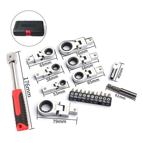 Εργαλειοθήκη Σετ Σπαστά Γερμανοπολύγωνα με Καστάνια και Κασταβίδι Σετ 20 τεμαχίων Εργαλειοθήκη Σετ Σπαστά Γερμανοπολύγωνα με Καστάνια και Κασταβίδι Σετ 20 τεμαχίων