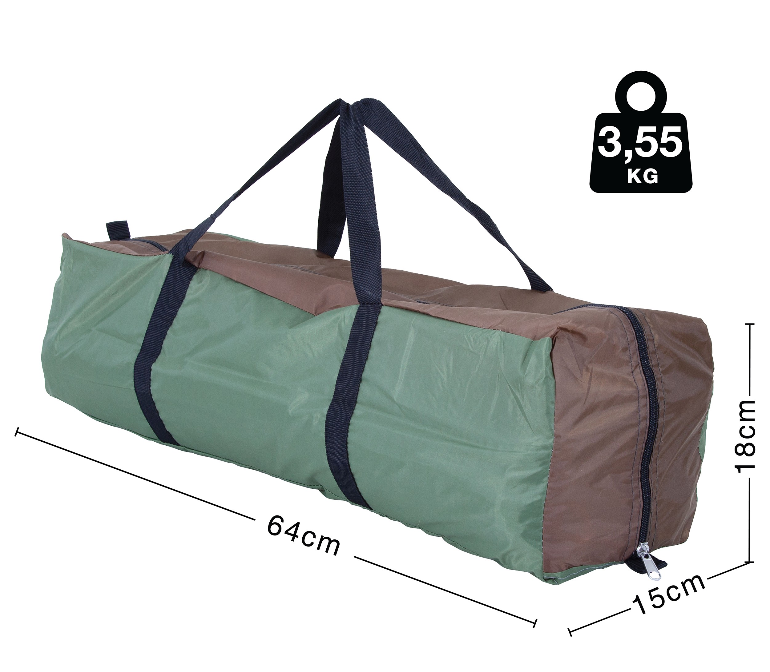 ESCAPE Αδιάβροχη Σκηνή Camping 4 Ατόμων με 2 Πόρτες και 2 Παράθυρα 200x225x165 cm ESCAPE Αδιάβροχη Σκηνή Camping 4 Ατόμων με 2 Πόρτες και 2 Παράθυρα 200x225x165 cm