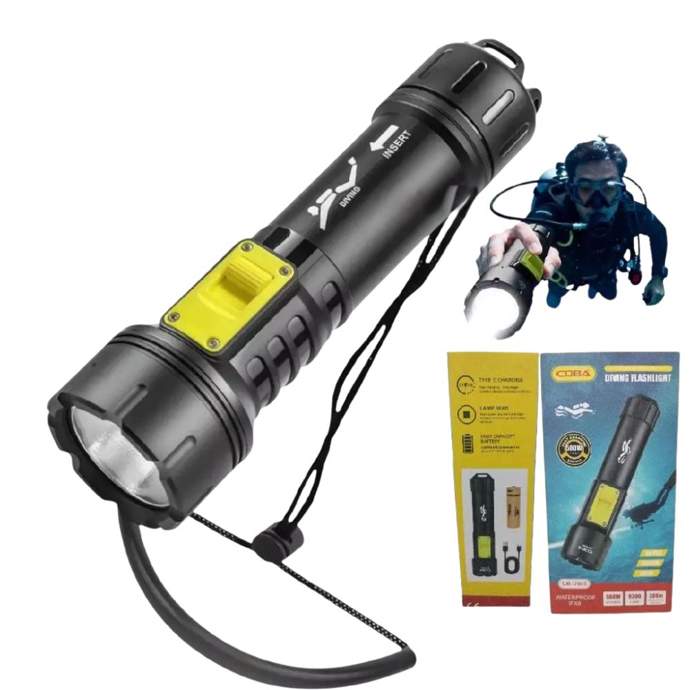 Φακός Κατάδυσης LED 1000 Lumens IPX8 με Μπαταρία Λιθίου Φακός Κατάδυσης LED 1000 Lumens IPX8 με Μπαταρία Λιθίου