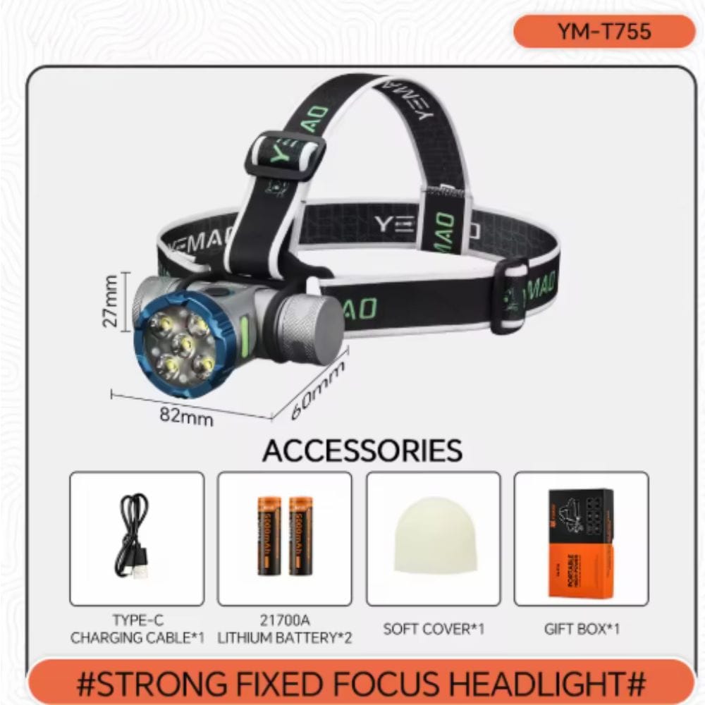 Φακός Κεφαλής Επαναφορτιζόμενος με IPX4 Στεγανότητα και 8 Λειτουργίες Φωτισμού Super Bright Φακός Κεφαλής Επαναφορτιζόμενος με IPX4 Στεγανότητα και 8 Λειτουργίες Φωτισμού Super Bright