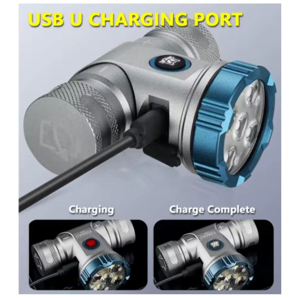 Φακός Κεφαλής Επαναφορτιζόμενος με IPX4 Στεγανότητα και 8 Λειτουργίες Φωτισμού Super Bright Φακός Κεφαλής Επαναφορτιζόμενος με IPX4 Στεγανότητα και 8 Λειτουργίες Φωτισμού Super Bright