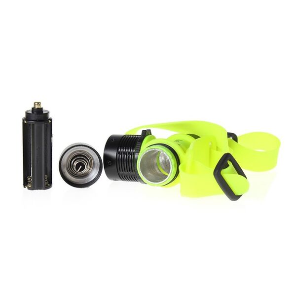 Φακός Κεφαλής Κατάδυσης Μπαταρίας LED για Βάθος έως 100m με 3 Λειτουργίες Ψυχρού Λευκού Φωτισμού Φακός Κεφαλής Κατάδυσης Μπαταρίας LED για Βάθος έως 100m με 3 Λειτουργίες Ψυχρού Λευκού Φωτισμού