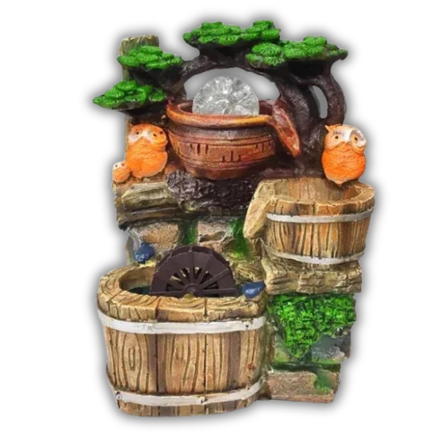 Feng Shui Διακοσμητικό Συντριβάνι Καταρράκτης με Φωτισμό LED & Κρυστάλλινη Σφαίρα 26 x 18 εκ Feng Shui Διακοσμητικό Συντριβάνι Καταρράκτης με Φωτισμό LED & Κρυστάλλινη Σφαίρα 26 x 18 εκ